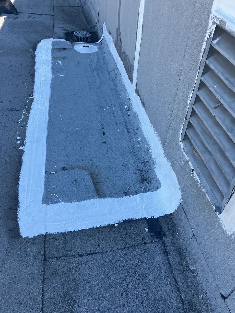Drain flashing sealed during modified-bitumen maintenance